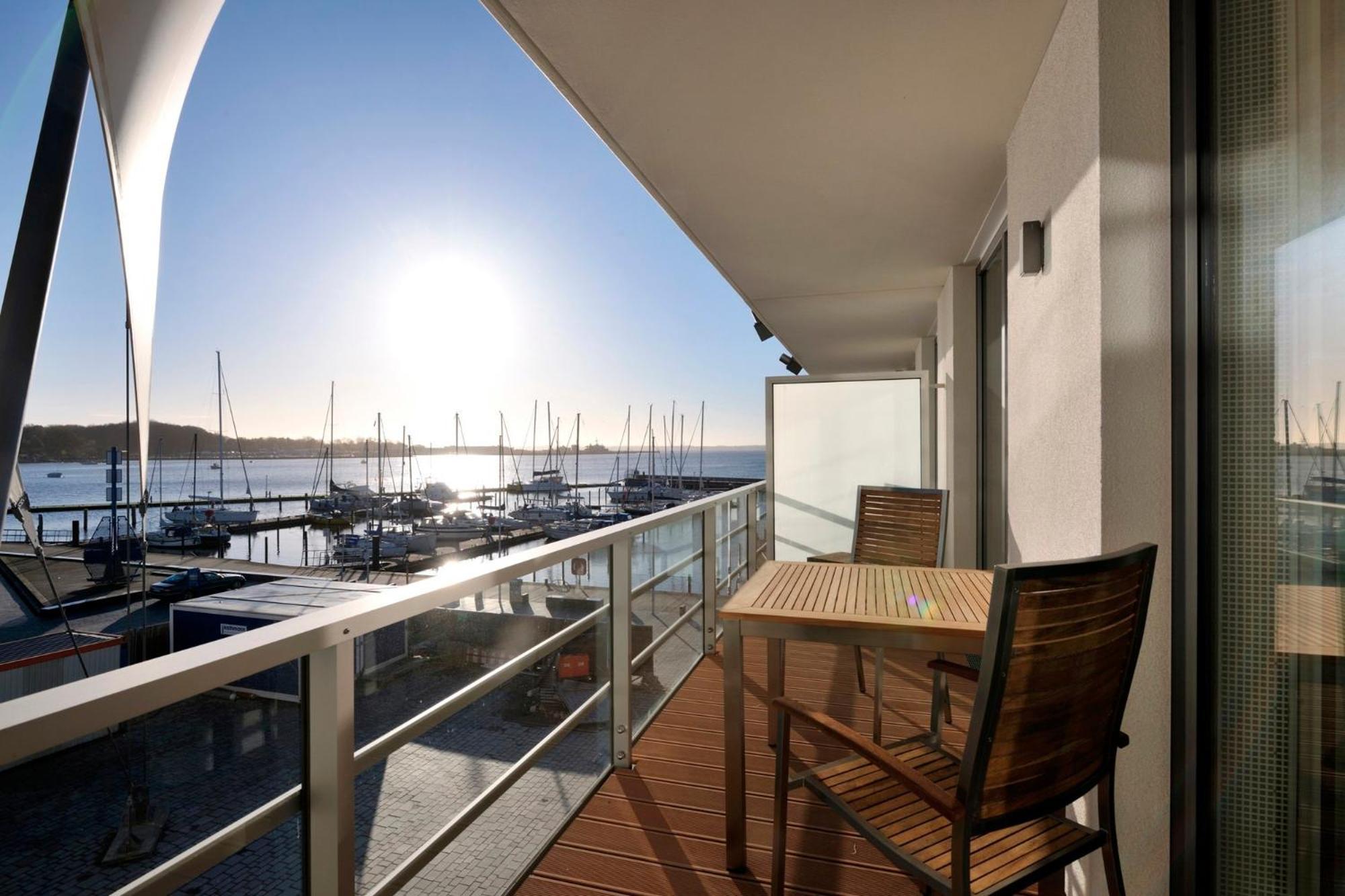 Apartment 12 - "Silbermoewe I" - Blickrichtung Yacht- Und Binnenhafenoffenes Meer Eckernförde Esterno foto